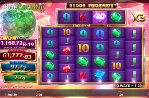 Οθόνη7. Cash 'N Riches WowPot Megaways Κουλοχέρης