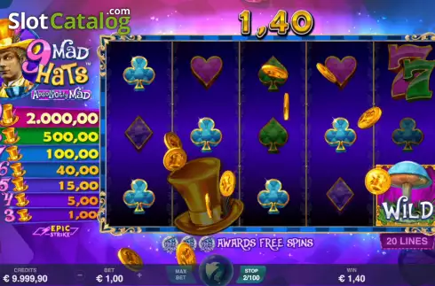 Οθόνη3. 9 Mad Hats Κουλοχέρης