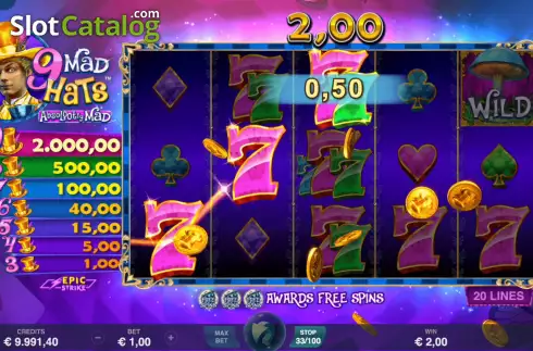 Οθόνη4. 9 Mad Hats Κουλοχέρης