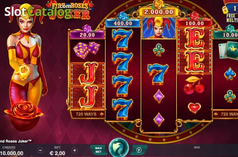 Οθόνη2. Fire and Roses Joker Κουλοχέρης