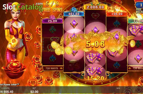 Οθόνη6. Fire and Roses Joker Κουλοχέρης