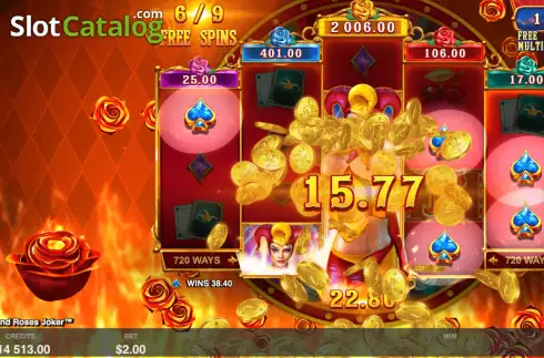 Οθόνη7. Fire and Roses Joker Κουλοχέρης