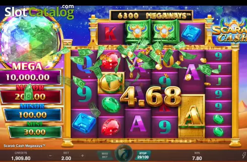 Οθόνη3. Scarab Cash Megaways Κουλοχέρης