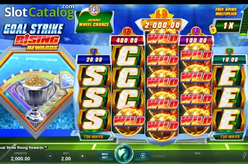 Οθόνη2. Goal Strike Rising Rewards Κουλοχέρης 