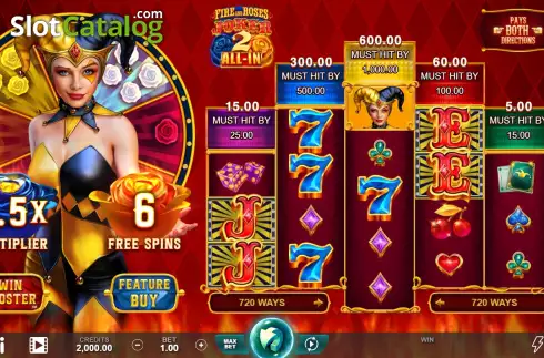 Οθόνη2. Fire and Roses Joker 2 All-In Κουλοχέρης