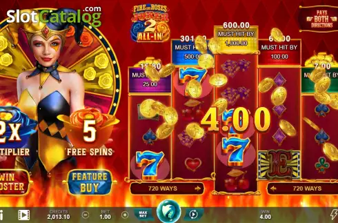 Οθόνη5. Fire and Roses Joker 2 All-In Κουλοχέρης