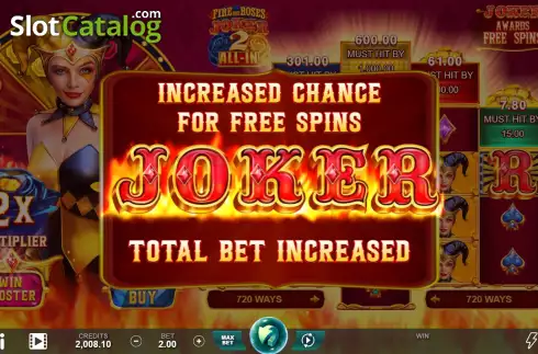 Οθόνη4. Fire and Roses Joker 2 All-In Κουλοχέρης