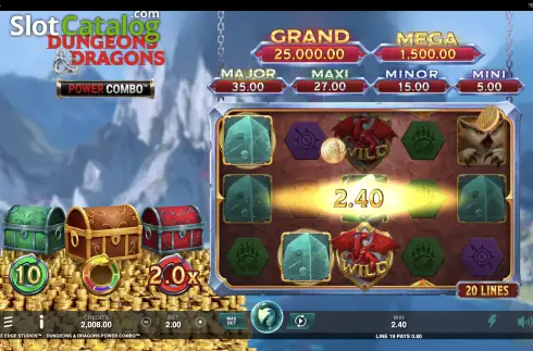 Οθόνη4. Dungeons & Dragons Power Combo Κουλοχέρης