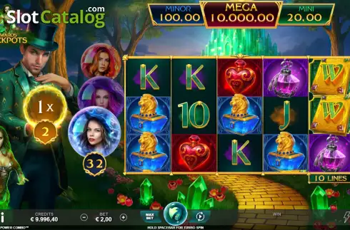 Οθόνη2. Book of Oz Magic 5 Power Combo Κουλοχέρης