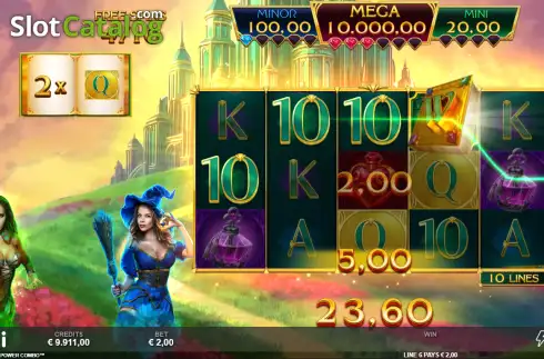 Οθόνη3. Book of Oz Magic 5 Power Combo Κουλοχέρης