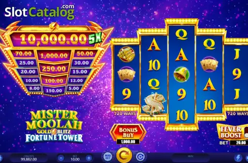 Οθόνη2. Mister Moolah Gold Blitz Fortune Tower Κουλοχέρης