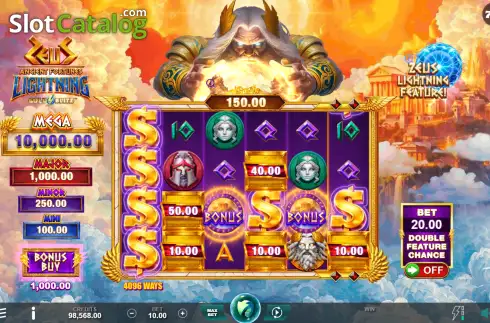 Οθόνη2. Ancient Fortunes Zeus Gold Blitz Lightning Κουλοχέρης 