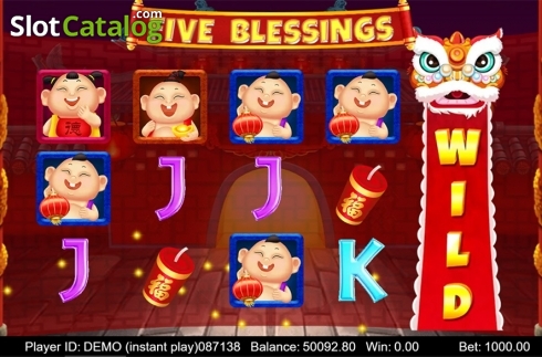 Οθόνη5. Five Blessings (Triple Profits Games) Κουλοχέρης