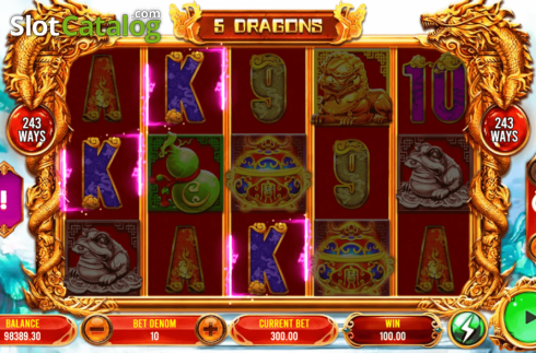 Οθόνη3. 5 Dragons (Triple Profits Games) Κουλοχέρης