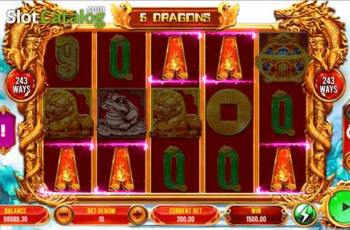 Οθόνη4. 5 Dragons (Triple Profits Games) Κουλοχέρης