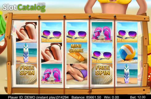 Οθόνη2. Bikini Beach (Triple Profits Games) Κουλοχέρης