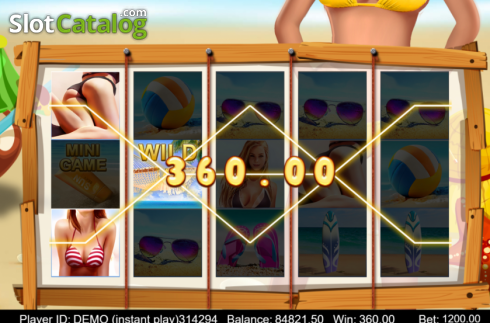 Οθόνη3. Bikini Beach (Triple Profits Games) Κουλοχέρης