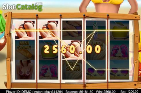 Οθόνη4. Bikini Beach (Triple Profits Games) Κουλοχέρης