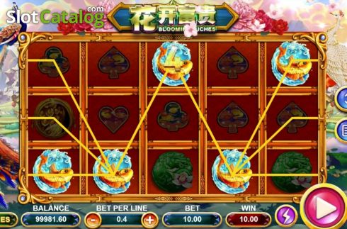 Οθόνη4. Blooming Riches (Triple Profits Games) Κουλοχέρης