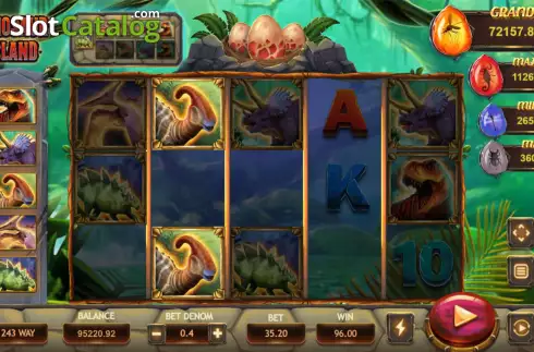 Οθόνη3. Dinosaur Island Κουλοχέρης