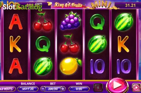 Οθόνη2. King Of Fruits (Triple Profits Games) Κουλοχέρης