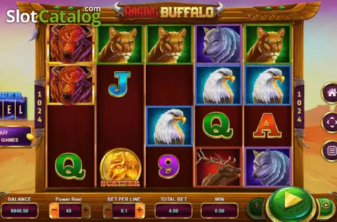 Οθόνη3. Raging Buffalo Κουλοχέρης
