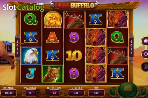 Οθόνη5. Raging Buffalo Κουλοχέρης