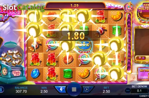 Οθόνη3. Candy Pop (Triple Profits Games) Κουλοχέρης
