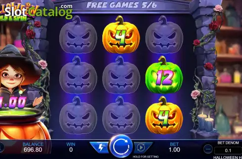 Οθόνη3. Halloween Hold & Spin Κουλοχέρης