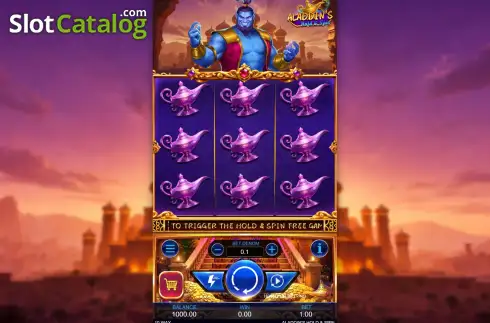 Οθόνη2. Aladdin's Hold & Spin Κουλοχέρης 