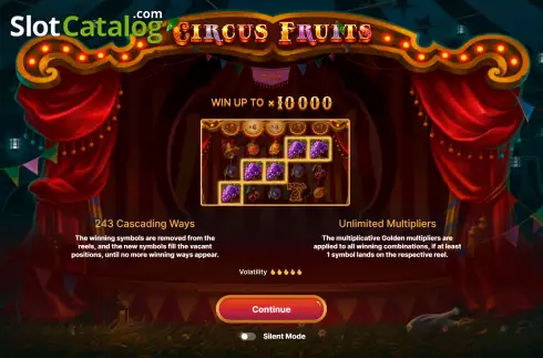 Οθόνη2. Circus Fruits Κουλοχέρης