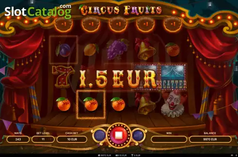 Οθόνη4. Circus Fruits Κουλοχέρης
