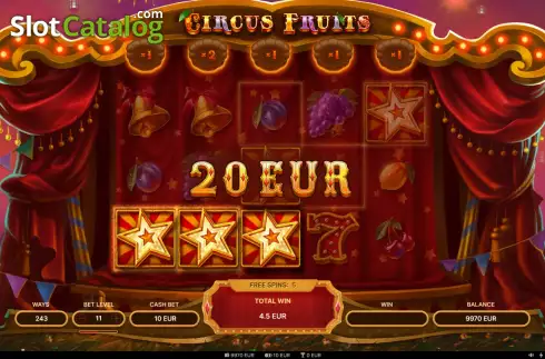 Οθόνη6. Circus Fruits Κουλοχέρης