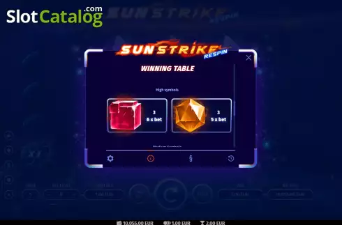 Οθόνη9. Sunstrike Respin Κουλοχέρης