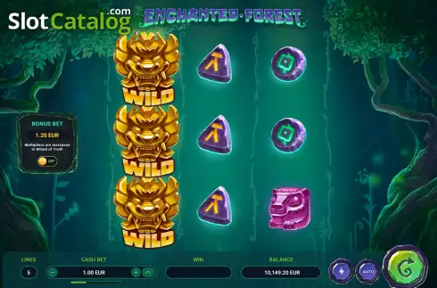 Οθόνη3. Enchanted Forest (TrueLab Games) Κουλοχέρης