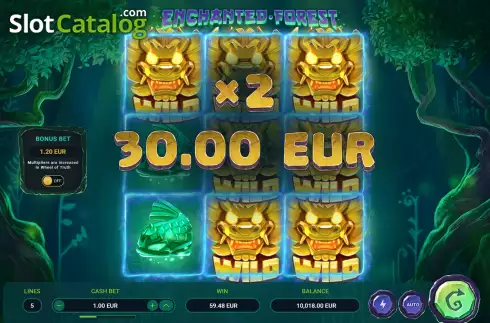 Οθόνη5. Enchanted Forest (TrueLab Games) Κουλοχέρης