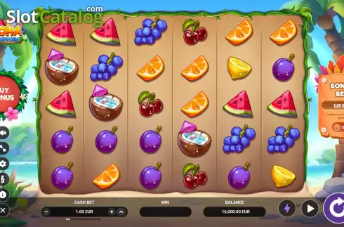 Οθόνη2. Aloha: Fruit Bonanza Κουλοχέρης