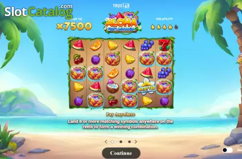 Οθόνη1. Aloha: Fruit Bonanza Κουλοχέρης