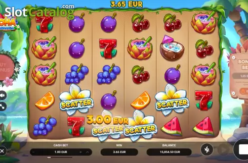 Οθόνη6. Aloha: Fruit Bonanza Κουλοχέρης
