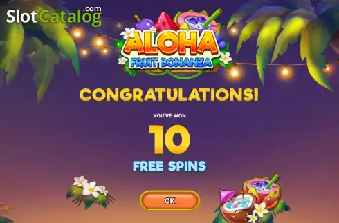 Οθόνη7. Aloha: Fruit Bonanza Κουλοχέρης