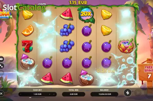Οθόνη9. Aloha: Fruit Bonanza Κουλοχέρης
