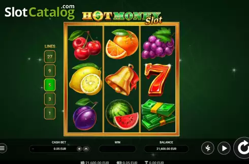 Οθόνη2. Hot Money Slot Κουλοχέρης 