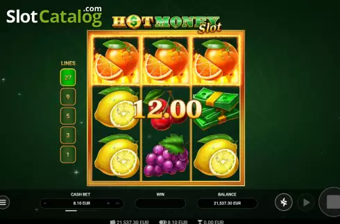 Οθόνη3. Hot Money Slot Κουλοχέρης 
