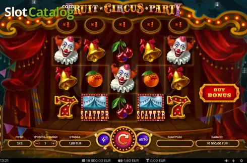 Οθόνη2. Fruit Circus Party Κουλοχέρης