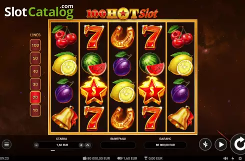 Οθόνη2. 100 Hot Slot Κουλοχέρης