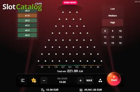Οθόνη2. Plinko (TrueLab Games) Κουλοχέρης