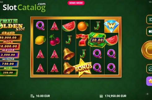Οθόνη2. True Golden Slot Κουλοχέρης