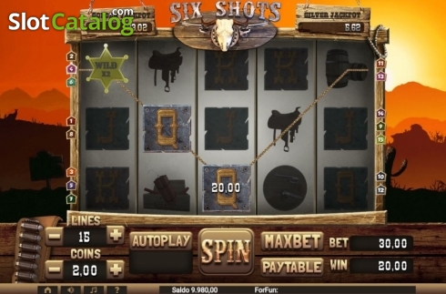 Οθόνη4. Six Shots Κουλοχέρης