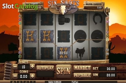 Οθόνη5. Six Shots Κουλοχέρης