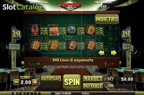 Οθόνη2. Zombie Vegas Κουλοχέρης